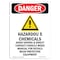 Signmission Safety Sign, OSHA Danger, 10" Height, Portrait, D-V-2023 OS-DS-D-710-V-2023 - alternate 1